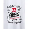 Anniversary Customizable Couple T-shirt-White