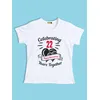 Anniversary Customizable Couple T-shirt-White