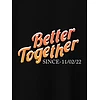 Better Together Customizable Couple T-shirt-Black