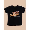 Better Together Customizable Couple T-shirt-Black