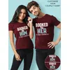 Booked By Customizable Couple T-shirt
