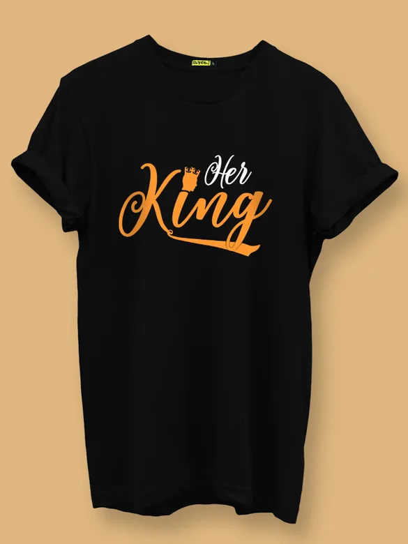 Her King His Queen Couple T-Shirt