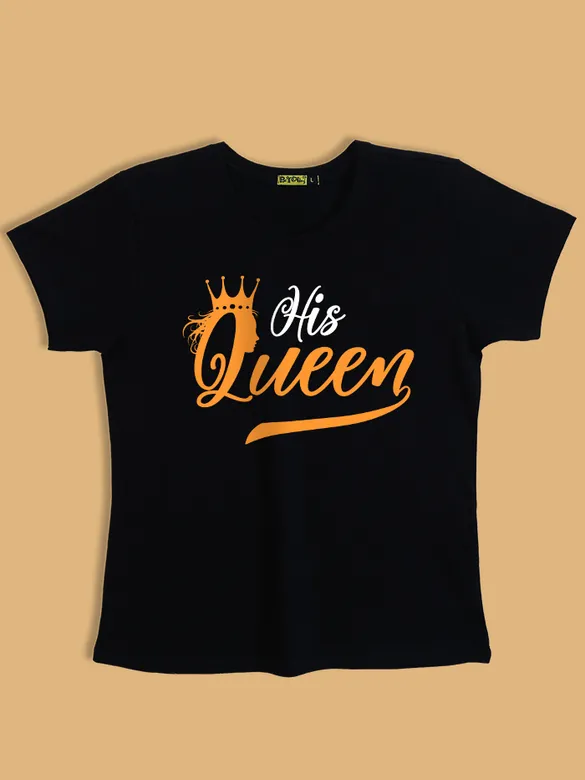 Her King His Queen Couple T-Shirt