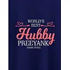 Hubby Wifey Customizable Couple T-shirt-Navy Blue