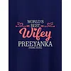 Hubby Wifey Customizable Couple T-shirt-Navy Blue