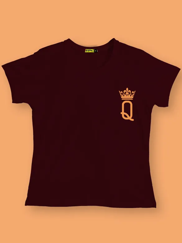 K &amp; Q Crown Couple T-shirt