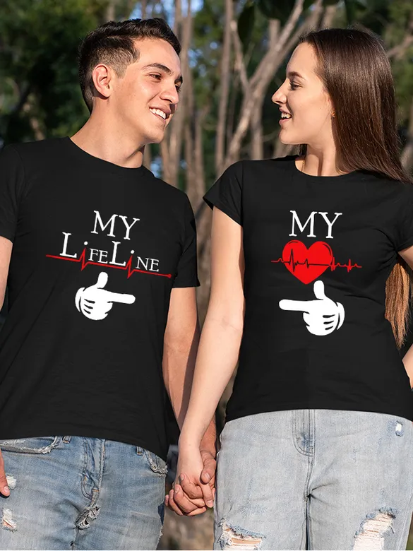 Matching Couple T Shirt Online India, 