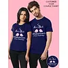 Love Birds Hashtag Customizable Couple T-shirt
