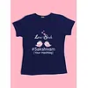 Love Birds Hashtag Customizable Couple T-shirt-Navy Blue