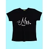 Mr Mrs Customizable Couple T-shirt-Black