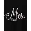 Mr Mrs Customizable Couple T-shirt-Black