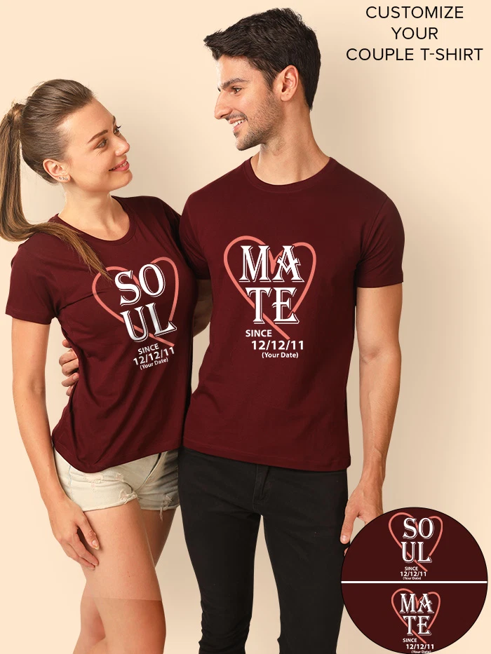 Soulmate Customizable Couple T-shirt