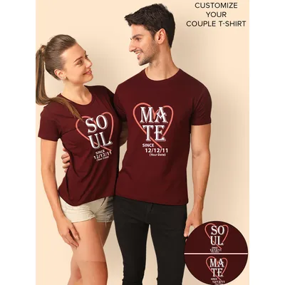Soulmate Customizable Couple T-shirt