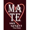 Soulmate Customizable Couple T-shirt-Burgundy