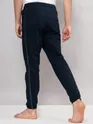 Navy Blue Men Striped Sweatpants