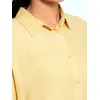 Yellow-Blue Knee-Length Shirt Kurti