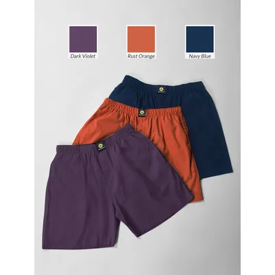 Pick Any 3- Plain Mens Boxers Combos
