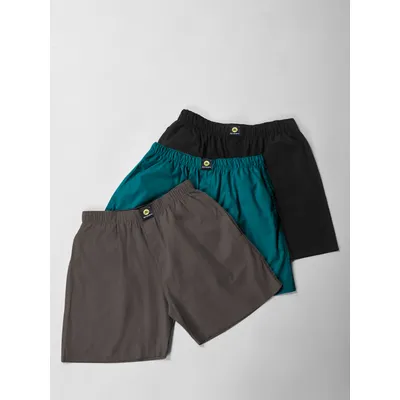 Pick Any 3- Plain Mens Boxers Combos