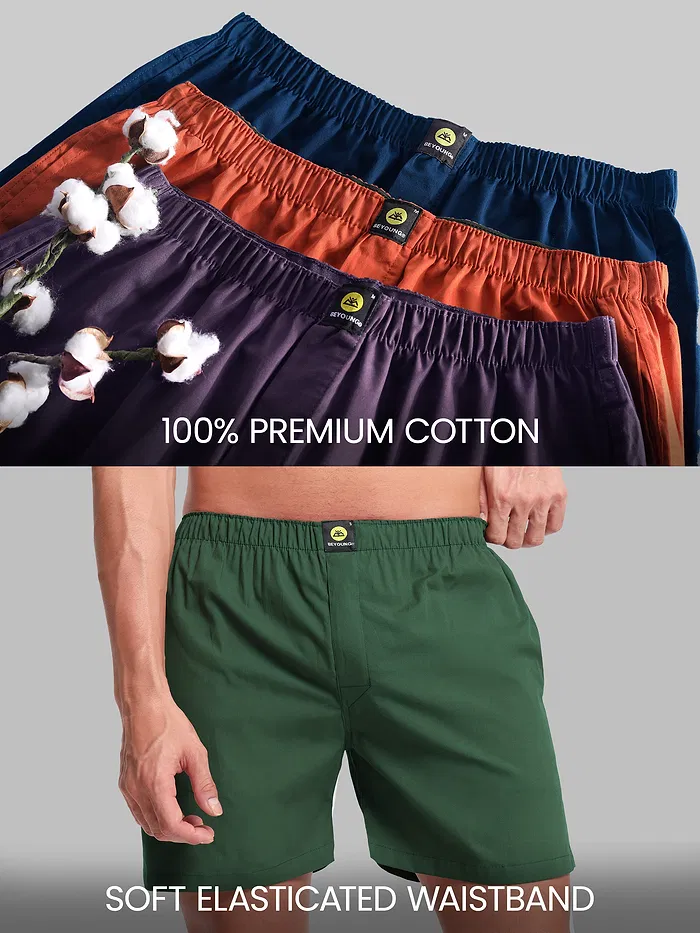 Pick Any 2- Plain Mens Boxers Combo
