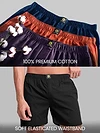 Plain Black Mens Boxers