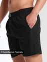 Plain Black Mens Boxers