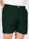Plain Bottle Green And Dusty Yellow Mens Boxer Combo - Pack of Two