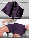 Plain Dark Violet Mens Boxe