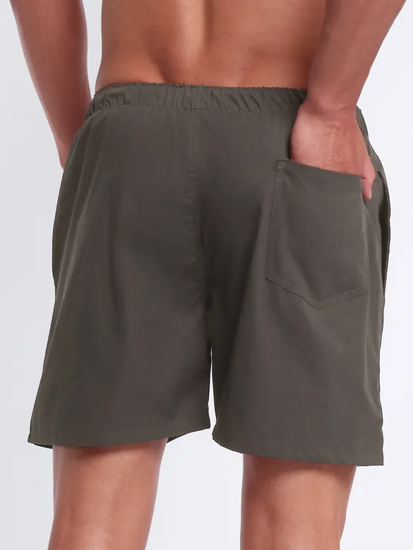 Plain Grizzle Gray Mens Boxers