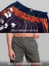 Plain Grizzle Gray Mens Boxers