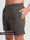 Plain Grizzle Gray Mens Boxers