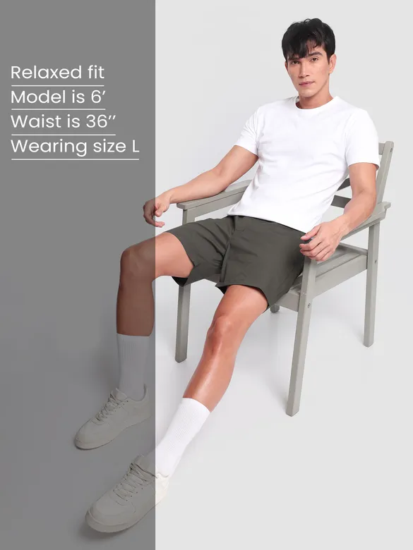 Plain Grizzle Gray Mens Boxers