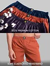 Plain Rust Orange Mens Boxer