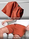Plain Rust Orange Mens Boxer