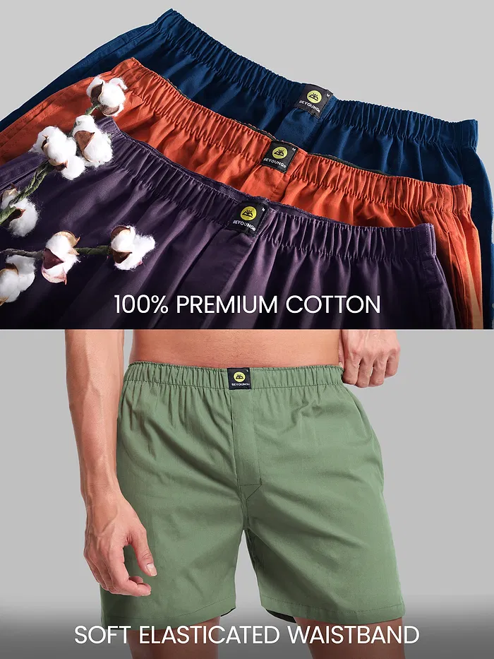 Plain Sage Green Mens Boxers