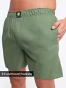 Plain Sage Green Mens Boxers