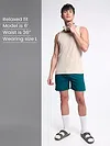 Plain Teal Blue Mens Boxer
