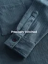 Airforce Blue Dual Pocket Cotton Shirt