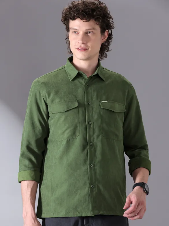 Solid Mens Shirt, 