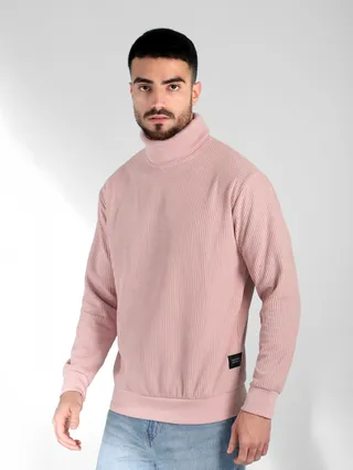 Baby Pink Turtle Neck Sweatshirt