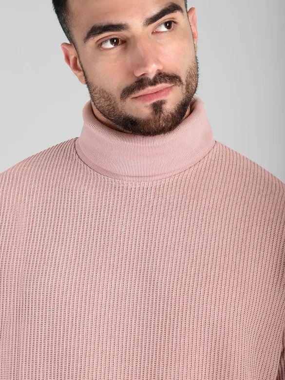 Baby Pink Turtle Neck Sweatshirt