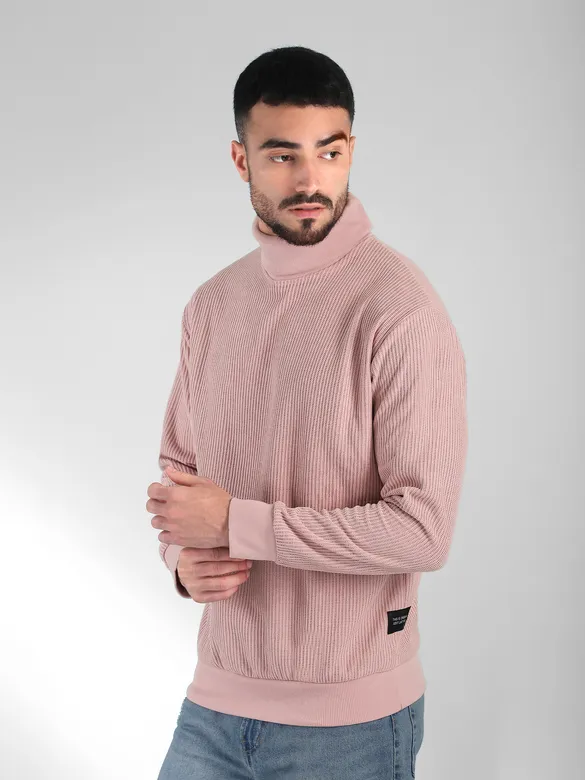 Baby Pink Turtle Neck Sweatshirt