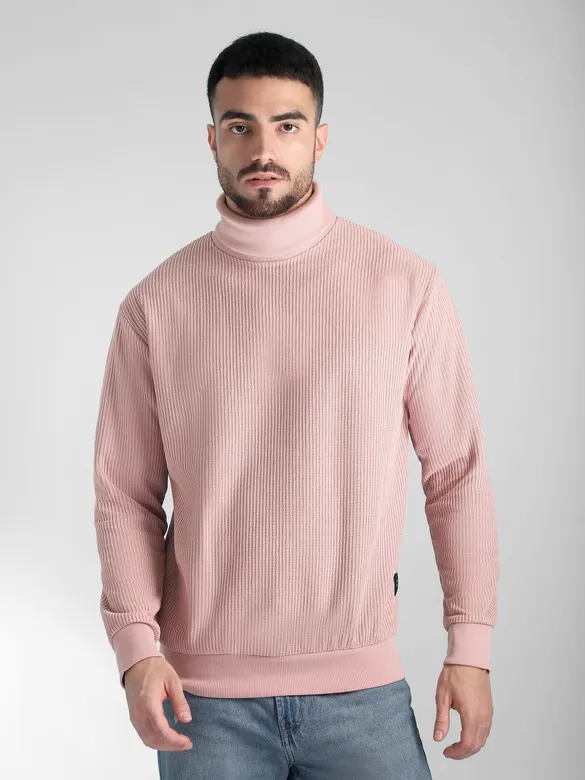 Baby Pink Turtle Neck Sweatshirt