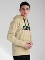 Beige Comic Printed Hoodie