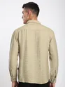 Beige Crinkled Shirt
