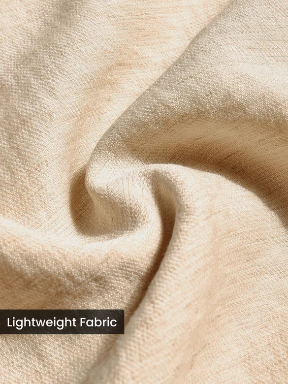 Beige Hooded Shirt