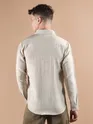 Beige Laser Cut Shirt