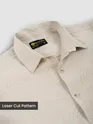 Beige Laser Cut Shirt