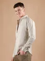 Beige Laser Cut Shirt