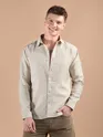 Beige Laser Cut Shirt