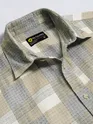 Beige Waffle Checked Shirt